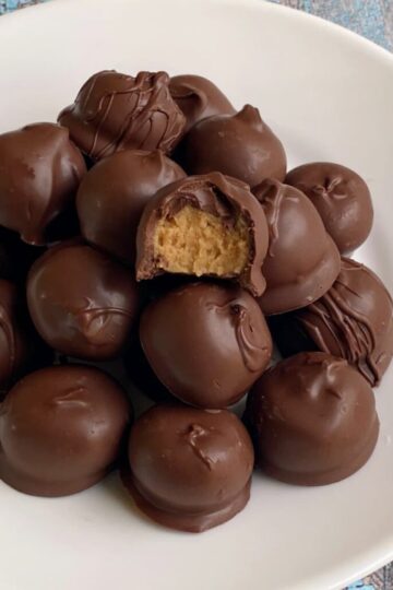 Chocolate-Dipped Peanut Butter Balls